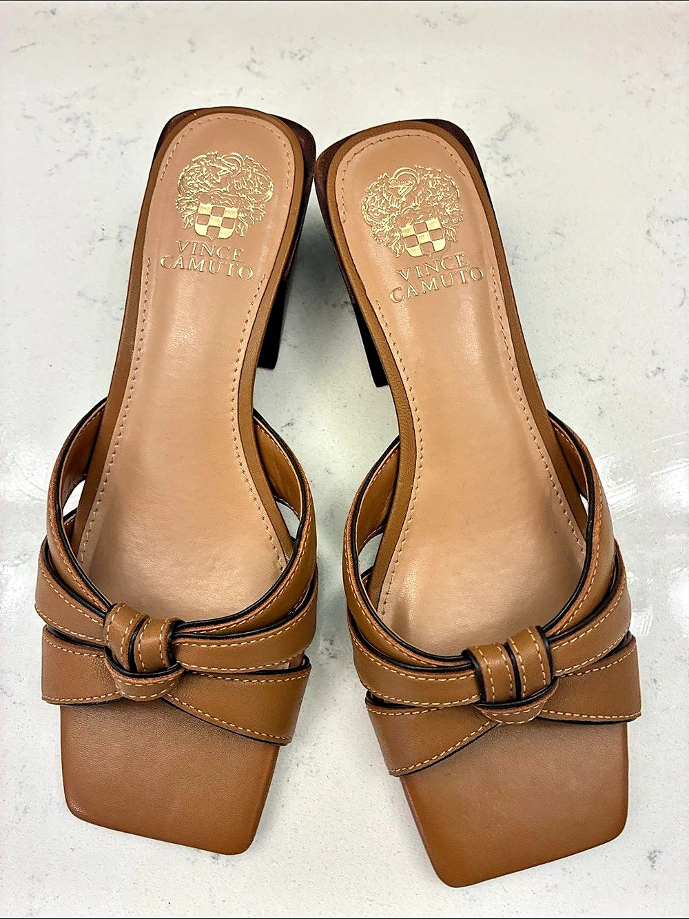 Jimmy Choo Brown Square Toe Heels